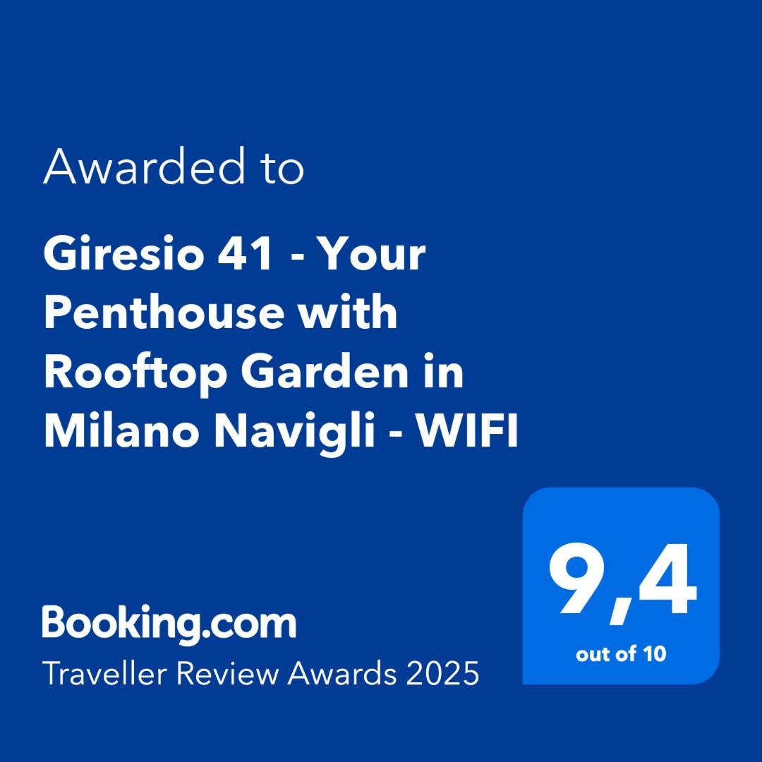 Giresio 41 - Your Penthouse With Rooftop Garden In Milano Navigli - Wifi Exteriör bild